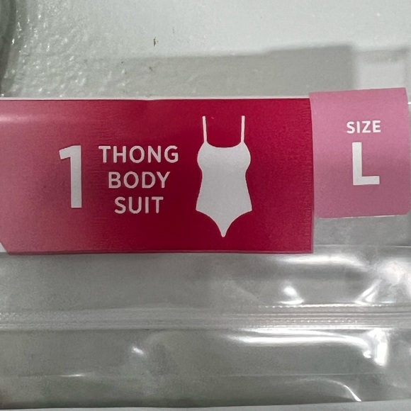 Jockey essentials seamfree, thong body suit size Large.- BLACK. - Picture 5 of 8